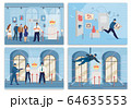Museum Security Guard and Theft People Scene Set 64635553