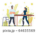 Therapist Helping Disabled Woman Vector Concept 64635569