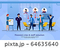 Financial Crisis and Staff Reduction Vector Banner 64635640