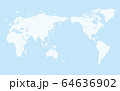 simple world map, light blue background 2 64636902