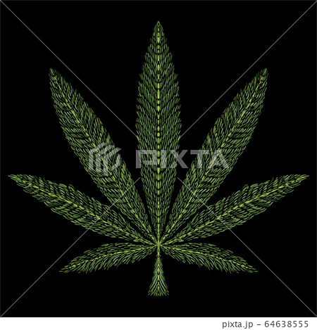 The Vector logo cannabis for tattoo or T-shirt design or outwear.   64638555