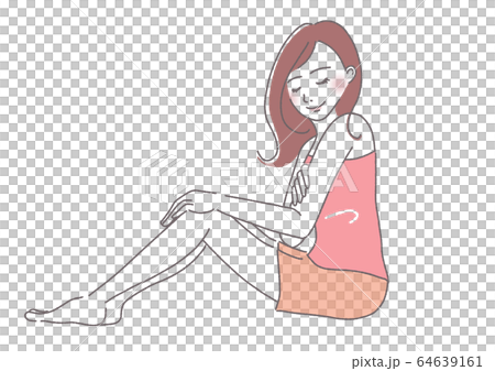 A woman with a smooth body 64639161