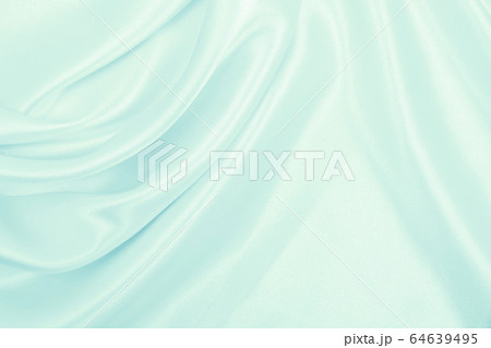 Smooth elegant blue silk or satin luxury cloth 64639495