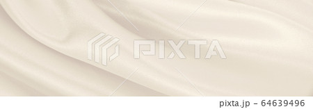 Smooth elegant golden silk or satin luxury cloth 64639496