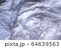 White colour and Grey colour crumpled paper texture, Abstract background, Gradient tone, Close up shot 64639563