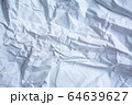 White colour and Grey colour crumpled paper texture, Abstract background, Gradient tone, Close up shot 64639627