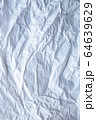 White colour and Grey colour crumpled paper texture, Abstract background, Gradient tone, Close up shot 64639629
