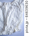 White colour and Grey colour crumpled paper texture, Abstract background, Gradient tone, Close up shot 64639630