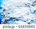 White colour and Blue colour crumpled papers texture, Overlap, Composite picture, Abstract background, Gradient tone, Close up shot 64639660