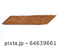 Abstract old piece of wood texture on white background, Brown colour, Vintage wooden bed, Close up shot, Repair concept 64639661