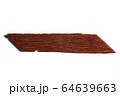 Abstract old piece of wood texture on white 64639663