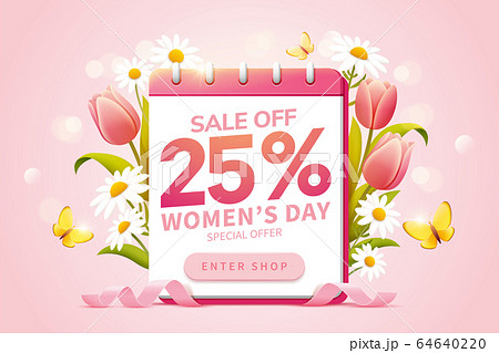 Pop up ads for Women's Day Sale 64640220