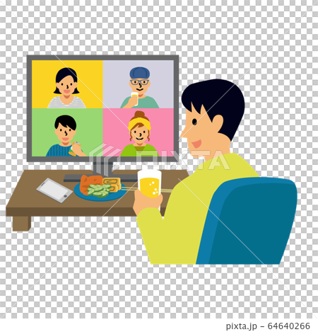 Online drinking party, home drinking, remote drinking party Online drinking party, home drinking, remote drinking party 64640266