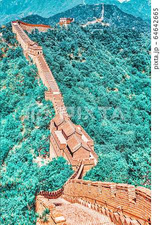 Great Wall of China, section "Mitianyu". Great Wall of China, section "Mitianyu". 64642665