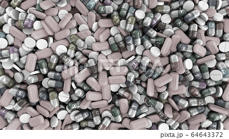 vitamins and minerals in capsules 3d render image vitamins and minerals in capsules 3d render image 64643372