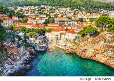 Aerial view at famous travel destination city of 64645099