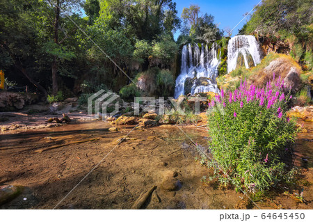 Picturesque Kravice waterfalls in the National Picturesque Kravice waterfalls in the National 64645450