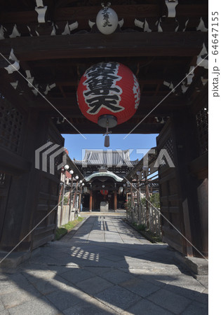 建仁寺 禅居庵 山門から本堂を望む 建仁寺 禅居庵 山門から本堂を望む 64647155