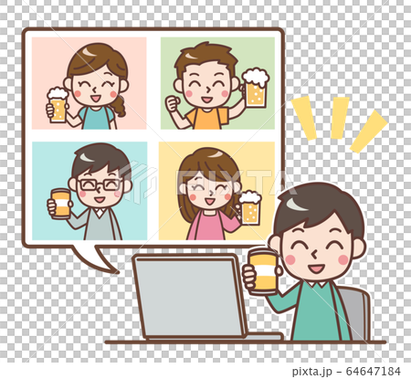 オンライン飲み会 オンライン飲み会 64647184