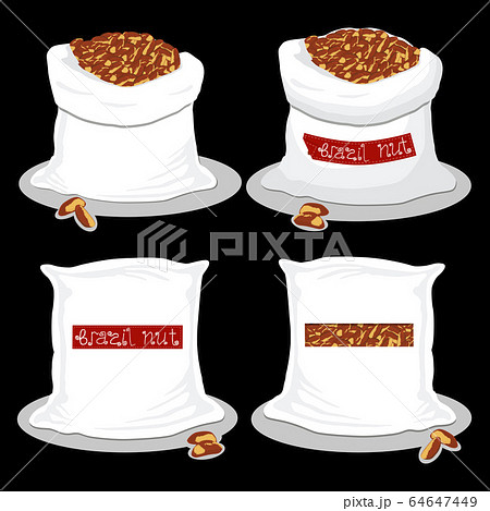 Sacks with natural food 64647449