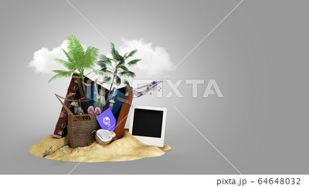 Concept of travel and tourism attractions and 64648032