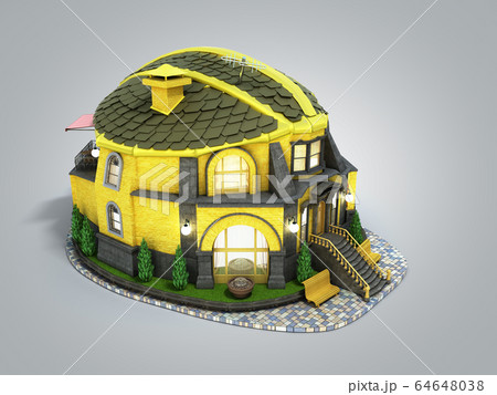 construction concept house in the form of a 64648038