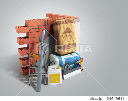Home renovation restructuring process repair wall 64649611
