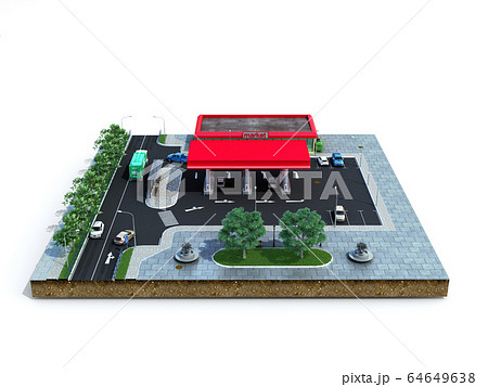 piece of land Gas station with parking on the 64649638