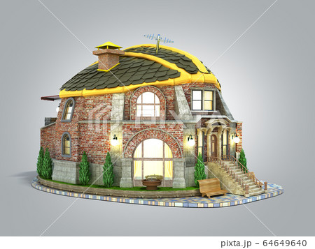 construction concept house in the form of a 64649640