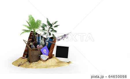 Concept of travel and tourism attractions and 64650098