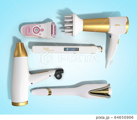 set of equipment for hair care hair dryer epilator set of equipment for hair care hair dryer epilator 64650906