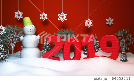 Christmas snow background instalation Christmas Christmas snow background instalation Christmas 64652211