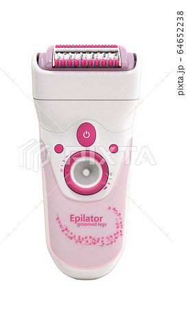 modern female pink hair epilator 3d render on pink 64652238