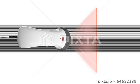 Barcode Scanner 3d render on white background 64652339