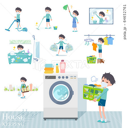 flat type mask blue clothing boy_housekeeping flat type mask blue clothing boy_housekeeping 64652761