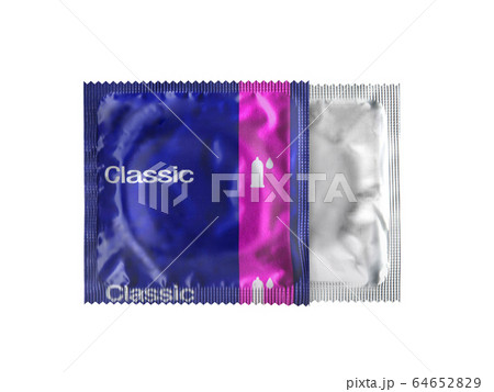 condom pack 3d render on a white no shadow condom pack 3d render on a white no shadow 64652829