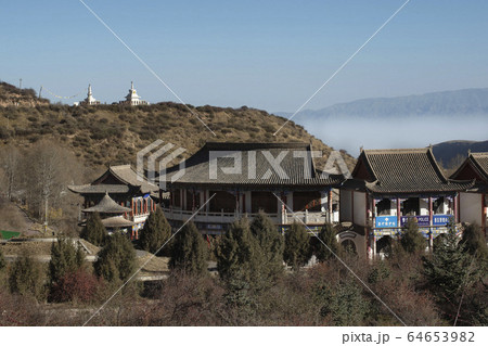 View of Sunan Mati Temple Scenic Area during Autumn, Zhangye, Gansu, China View of Sunan Mati Temple Scenic Area during Autumn, Zhangye, Gansu, China 64653982