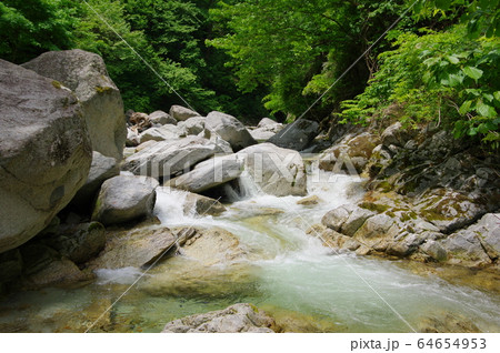 尾白川渓谷（山梨県北杜市） 64654953