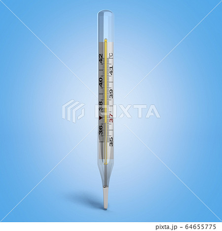 Premium Photo  Thermometer against blue background as a concept of ambient  temperature. 3d rendering