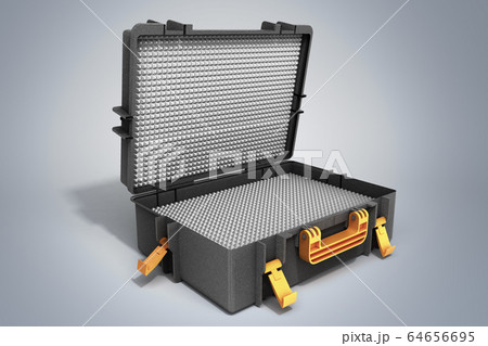 open tools case 3d render on grey background 64656695