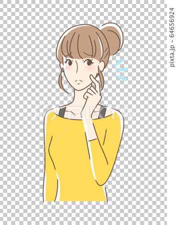 A woman who makes her cheeks tight A woman who makes her cheeks tight 64656924