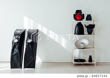 Equipment white photo studio accessories photographer flash Equipment white photo studio accessories photographer flash 64657144