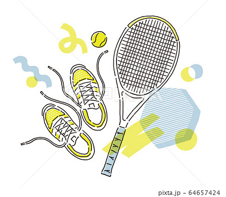 Tennis Hand Drawn Stock Illustration