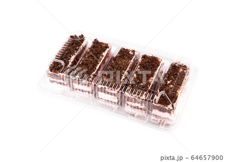 Pie chocolate-raspberry with chocolate chips in the package Pie chocolate-raspberry with chocolate chips in the package 64657900