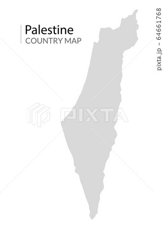 Israel Palestine country vector map. Israeli gaza background map Israel Palestine country vector map. Israeli gaza background map 64661768