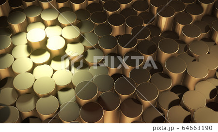 3D rendering of abstract cylindrical geometric 3D rendering of abstract cylindrical geometric 64663190