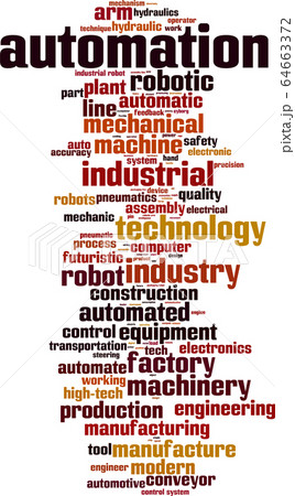 Automation word cloud Automation word cloud 64663372