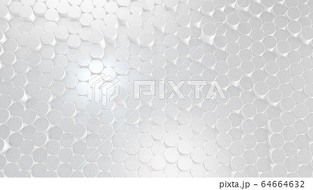 3D rendering of abstract cylindrical geometric white surfaces in virtual space 3D rendering of abstract cylindrical geometric white surfaces in virtual space 64664632