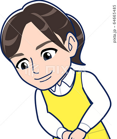 幼稚園教諭のイラストのイラスト素材