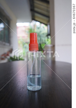 Alcohol gel to prevent the outbreak of coronavirus covid-19 64670367